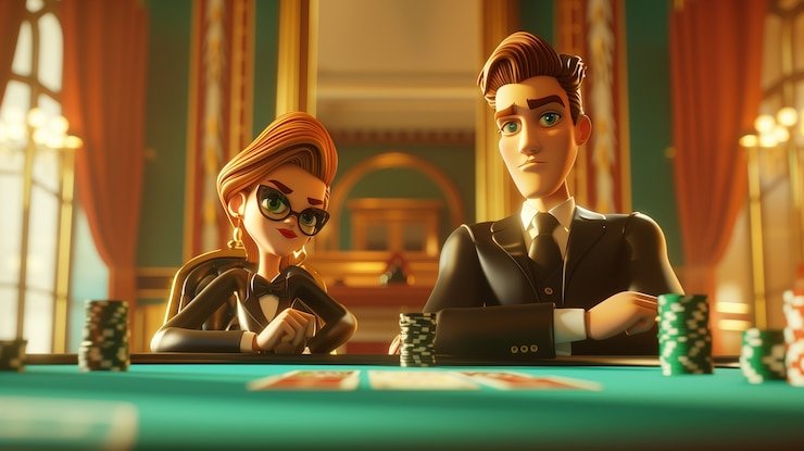 অ্যাকশন স্লটসের রঙিন গেম দৃশ্য